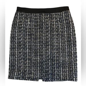 White House Black Market Shimmery Tweed Skirt Size 6